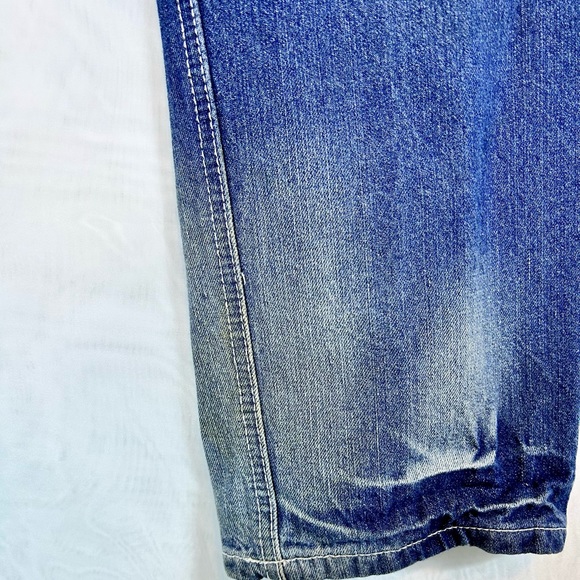 Men’s Indigo People Distressed Straight Leg Jeans Sz 34 x 32 - Picture 9 of 13